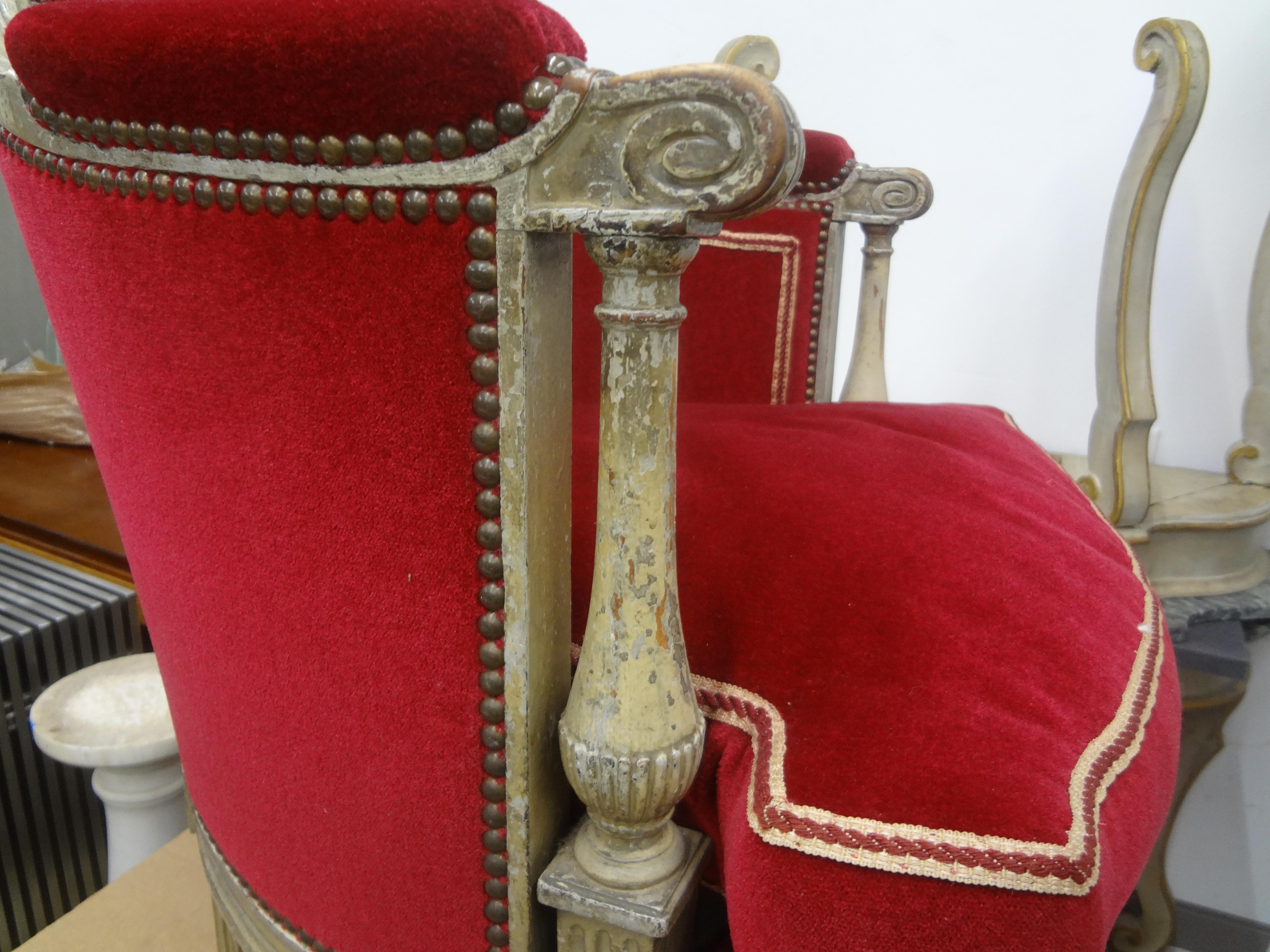 18th Century French Directoire Bergere For Sale 1