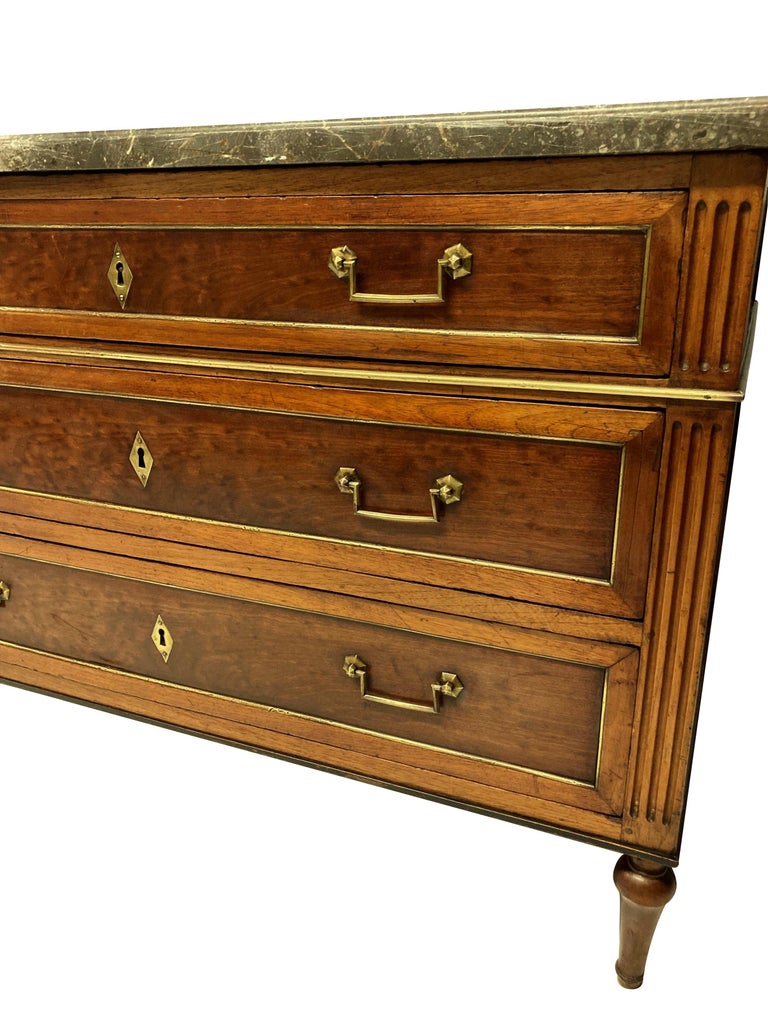 Mahogany 18th Century French Directoire Commode For Sale