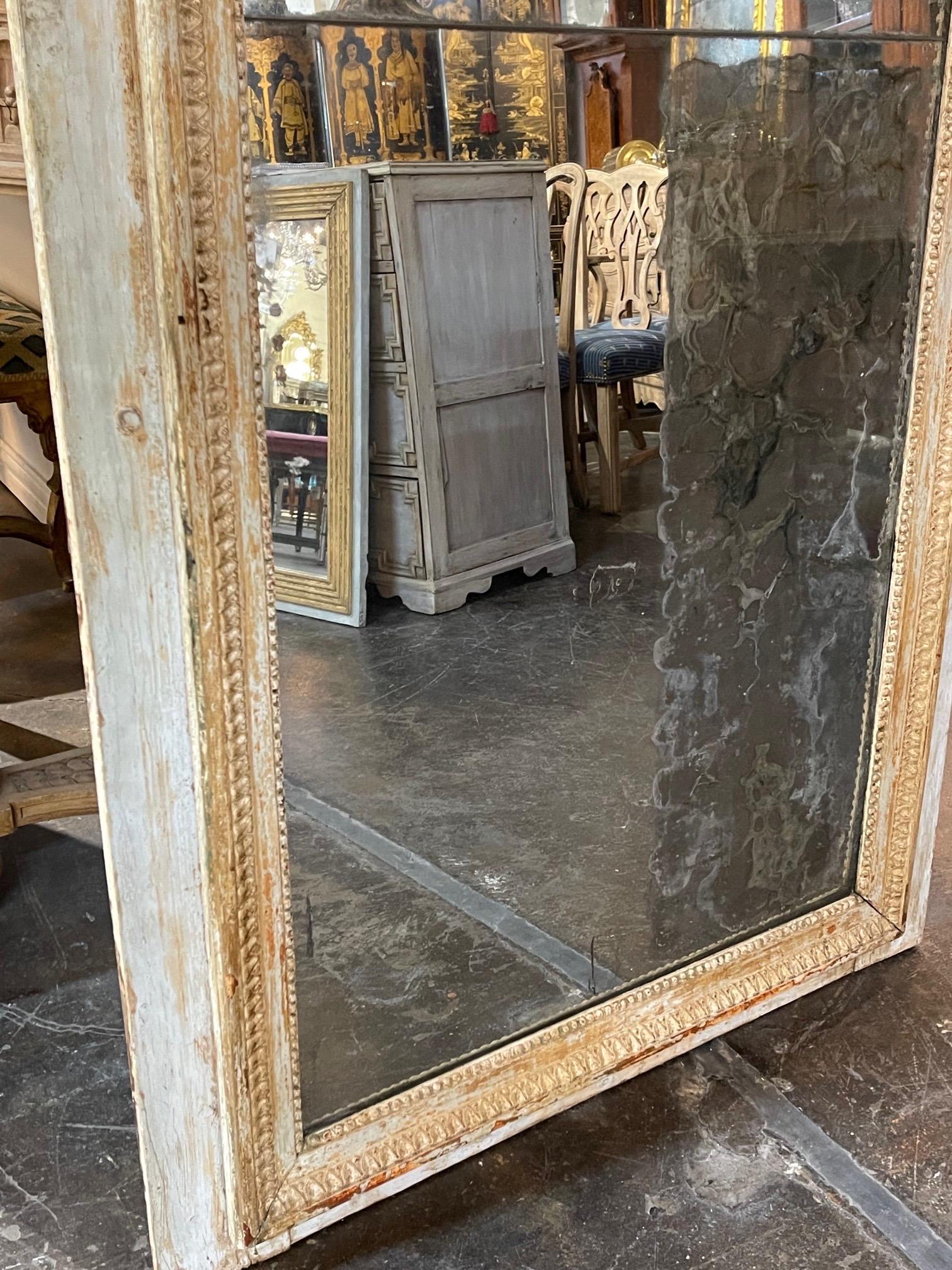 18th Century French Directoire Divided Glass Mirror In Good Condition In Dallas, TX