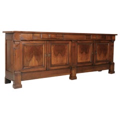 18th Century French Directoire Period Walnut Lyonnaise Enfilade Buffet