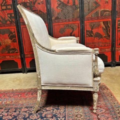 18th Century French Directoire Settee With A Painted Finish
