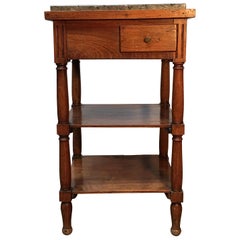 18th Century French Directoire Walnut Wine Table