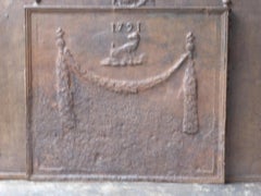 18th Century French 'Dog' Fireback