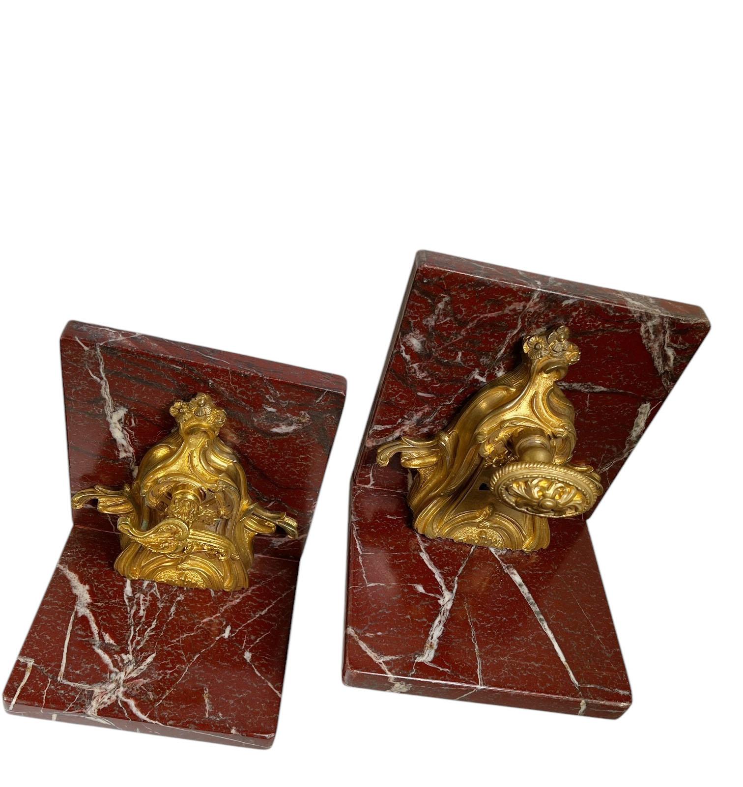 Late 18th Century 18th Century French Door Locks On Marble As Bookends - A Pair For Sale