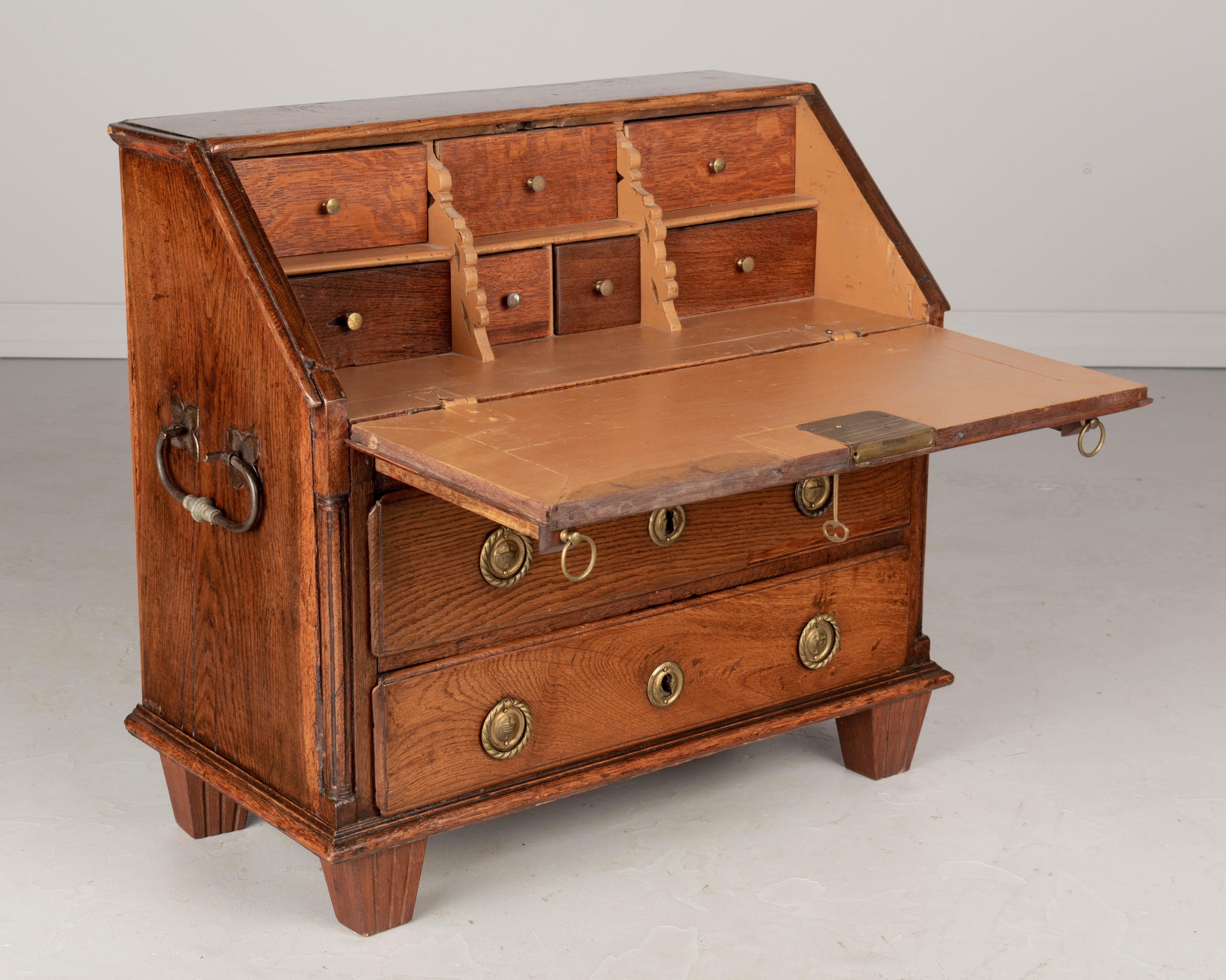 18th Century French Drop Front Child Size Desk In Good Condition For Sale In Winter Park, FL
