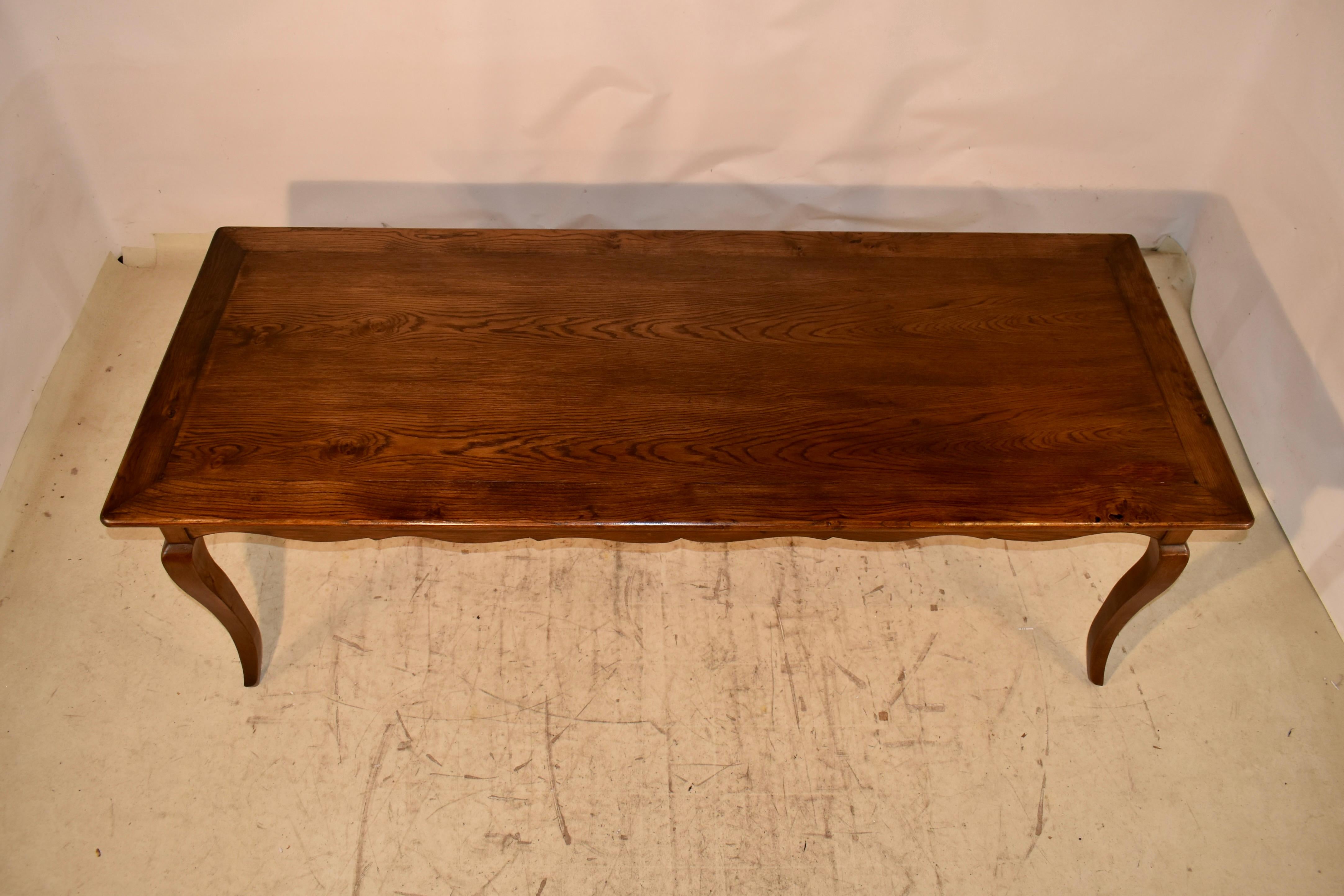 18th Century French Elm Farm Table For Sale 5