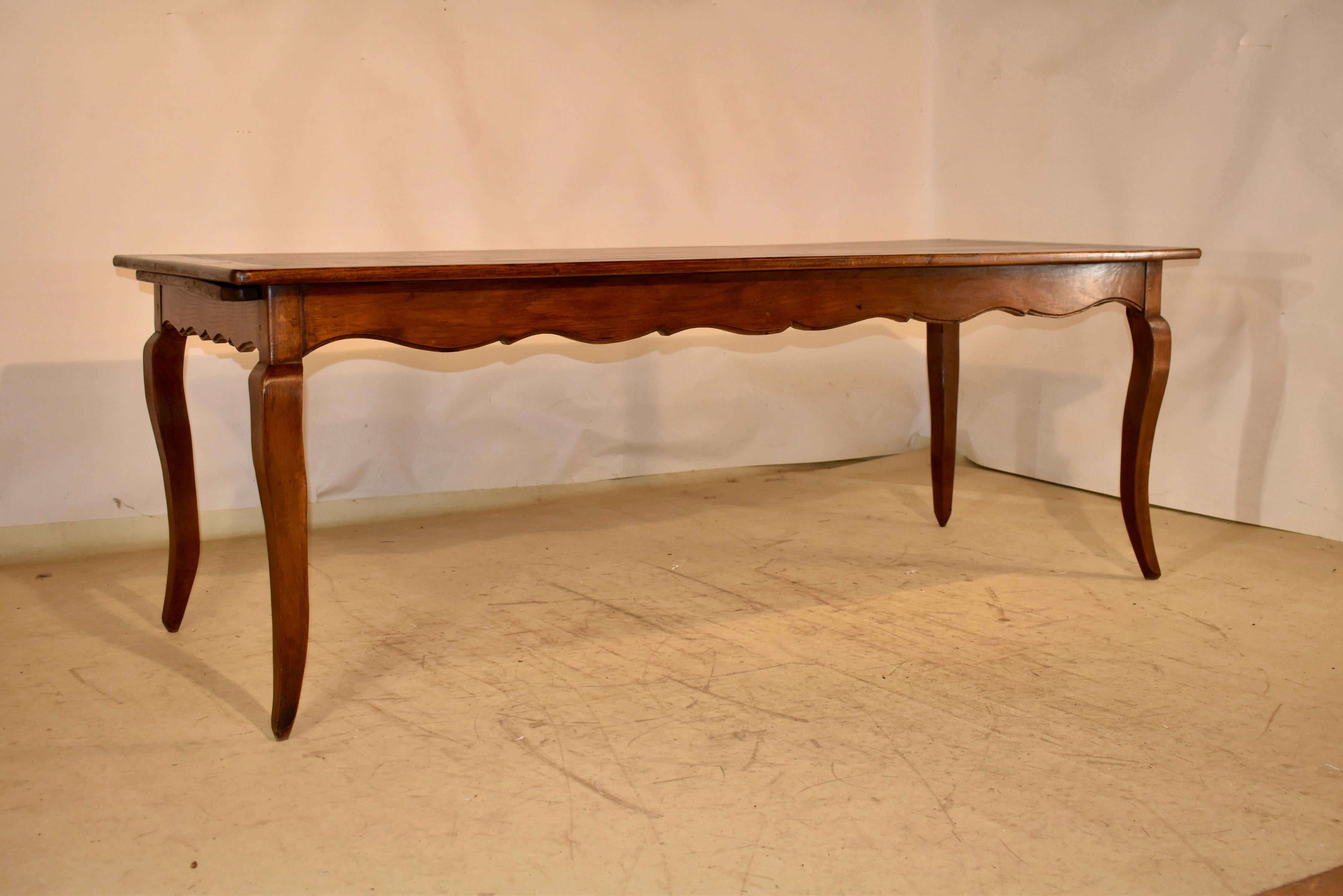 Louis XVI 18th Century French Elm Farm Table For Sale