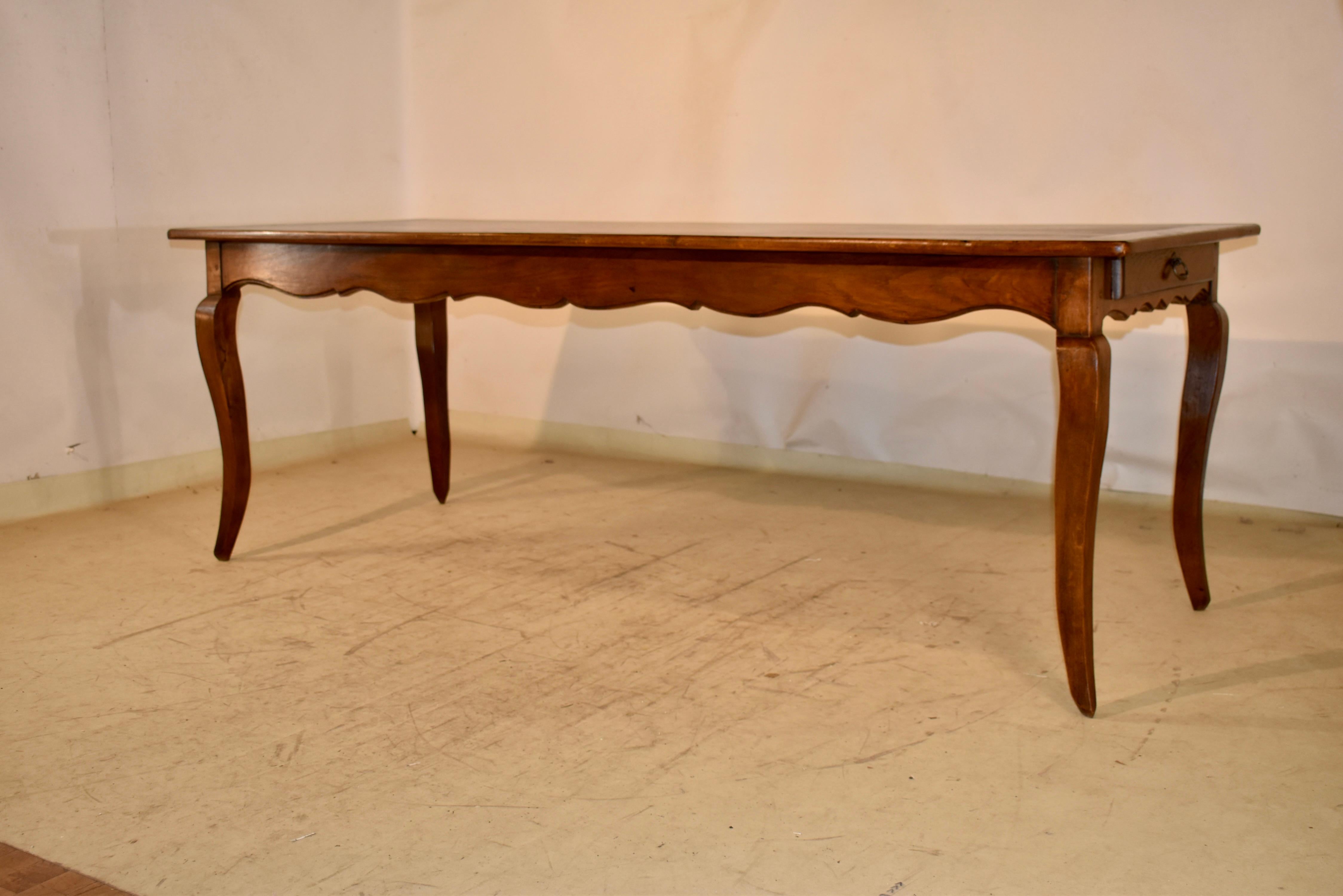 18th Century French Elm Farm Table For Sale 1