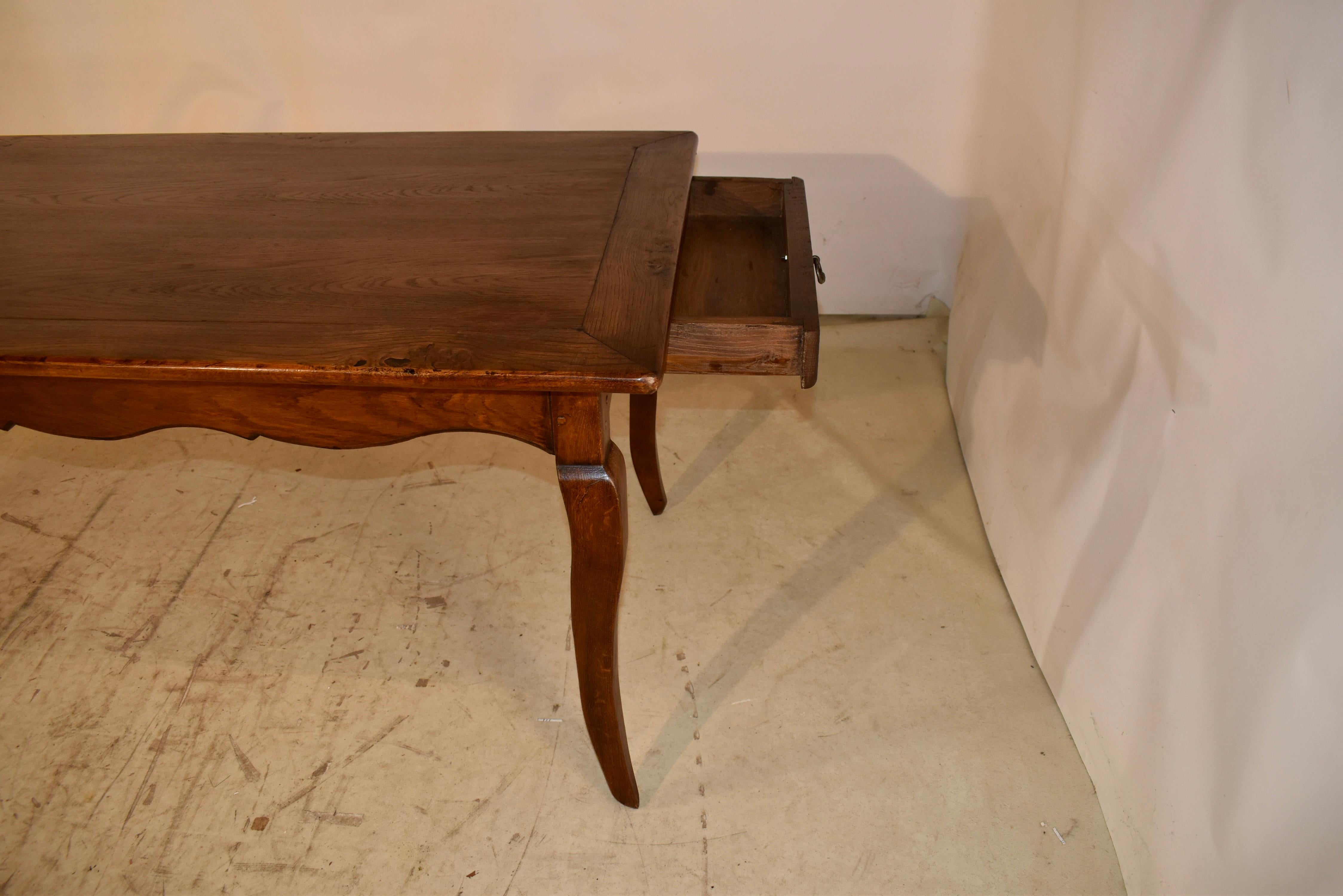 18th Century French Elm Farm Table For Sale 2