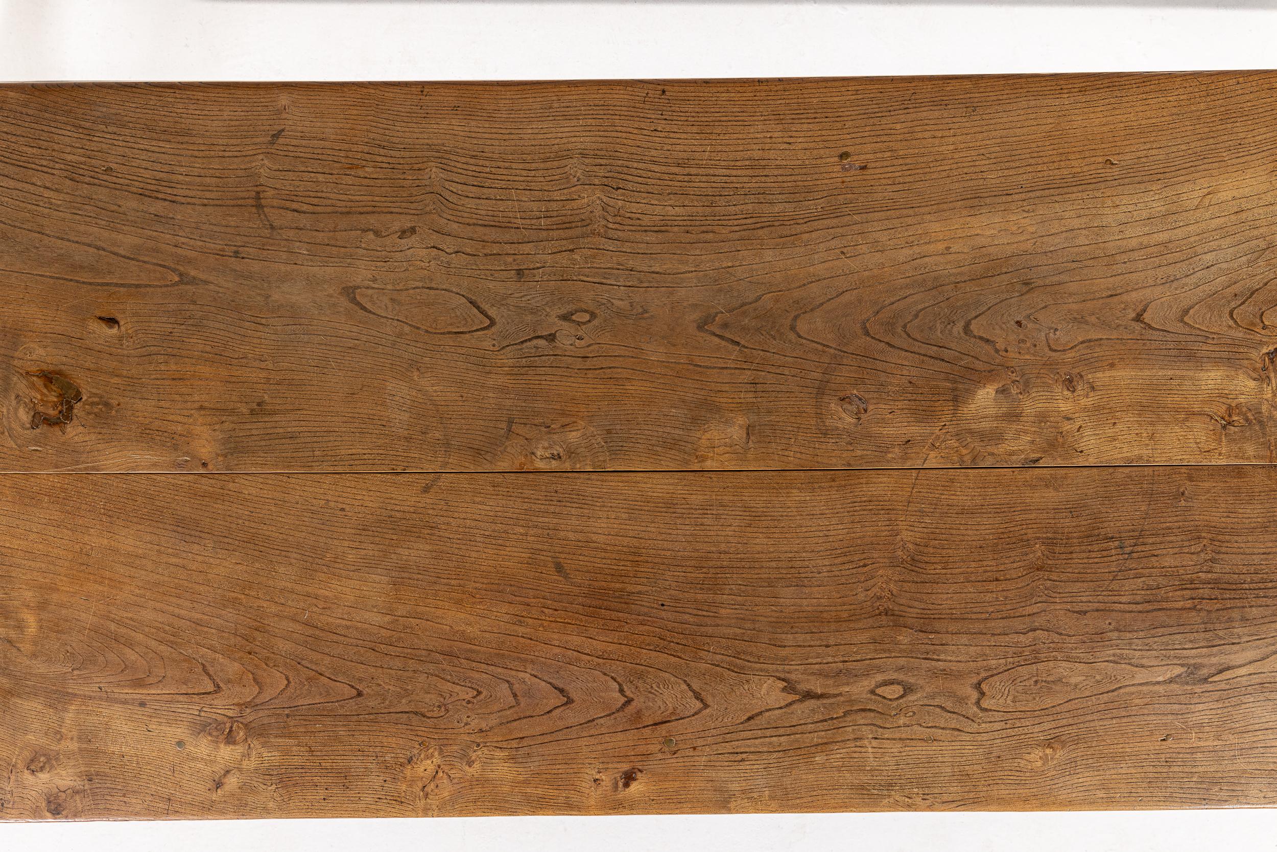 18th Century French Elm Farmhouse Table 1