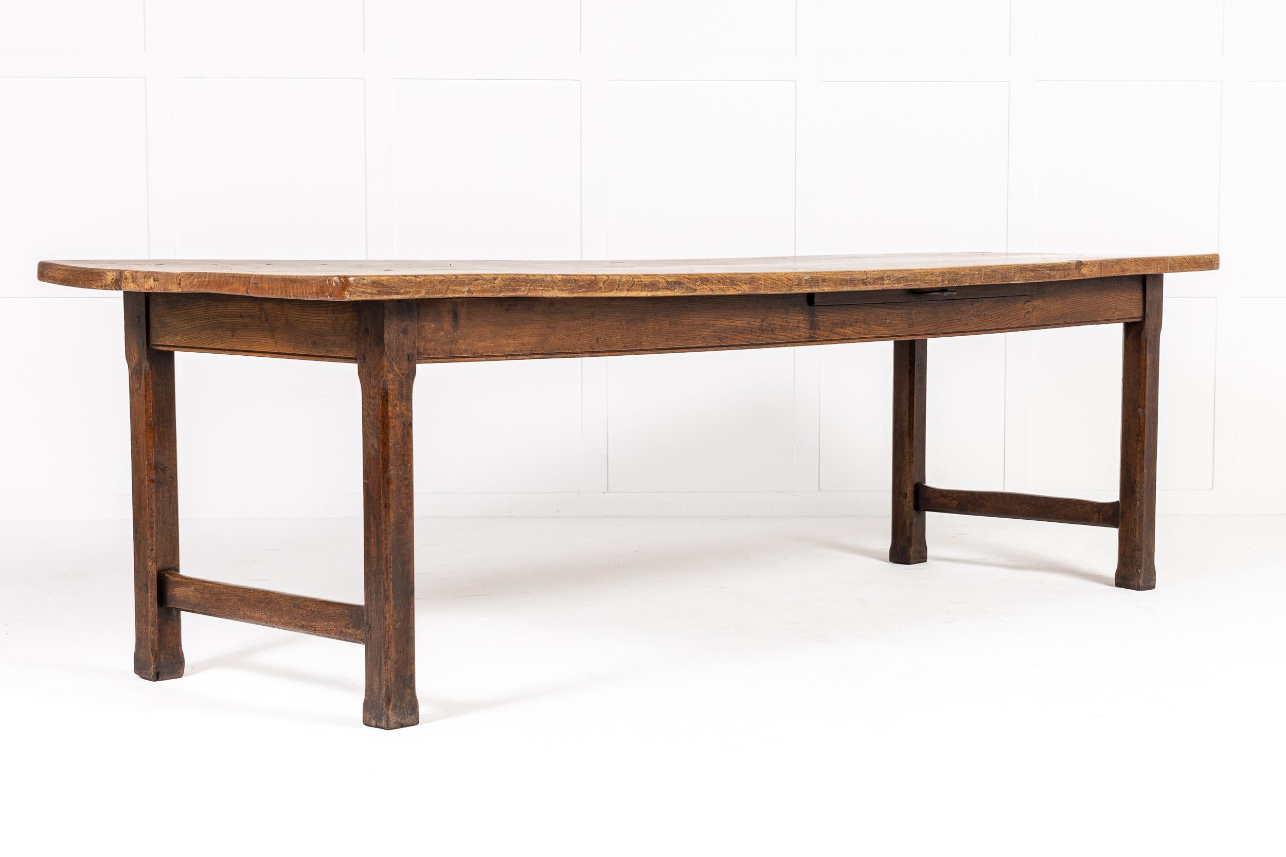 18th Century French Elm Farmhouse Table 3