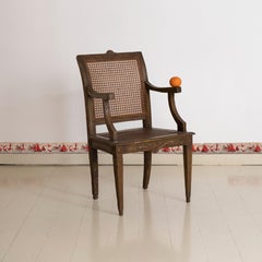 18th Century French Empire Caned Fauteuil