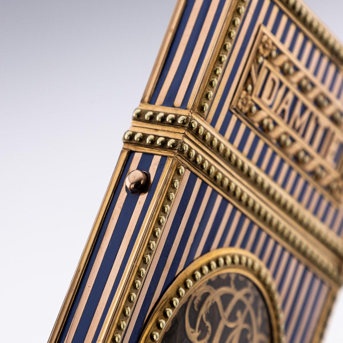 Carnet-De-Bal francese del XVIII secolo, smaltato in oro 18 carati, Marie Antoinette c.1770 7