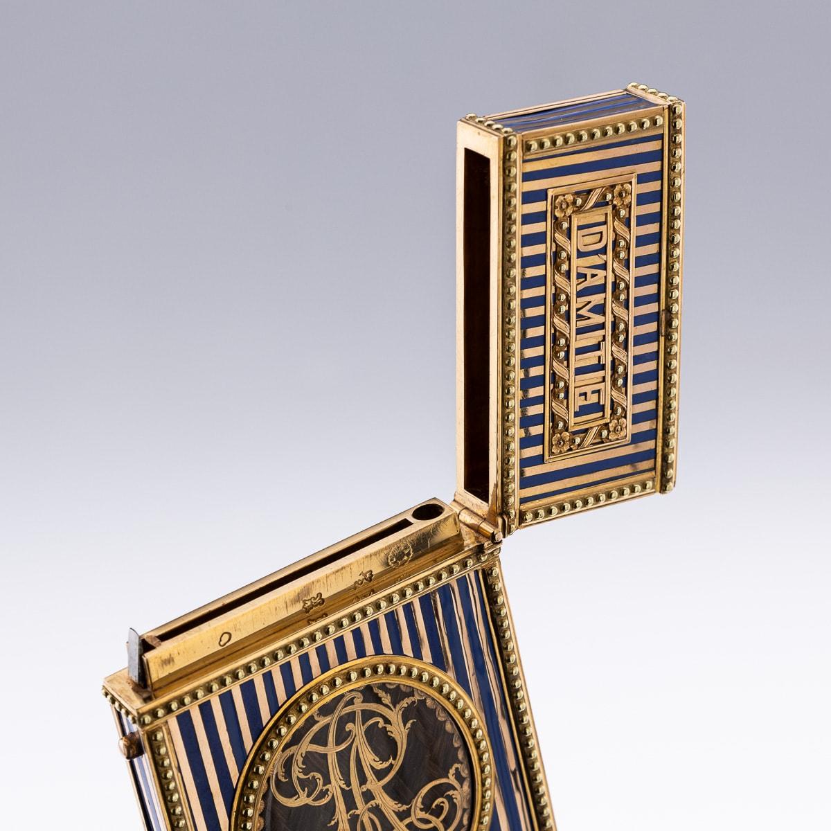 Carnet-De-Bal francese del XVIII secolo, smaltato in oro 18 carati, Marie Antoinette c.1770 11