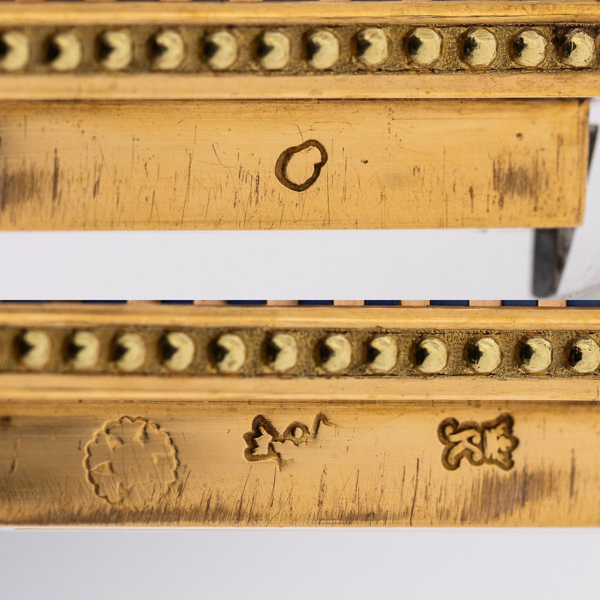 Carnet-De-Bal francese del XVIII secolo, smaltato in oro 18 carati, Marie Antoinette c.1770 12