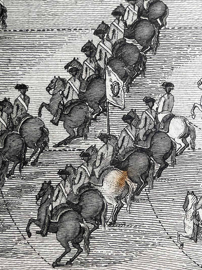 Französische Gravur eines Geschwaders aus dem 18. Jahrhundert von Blarenberghe im Angebot 11