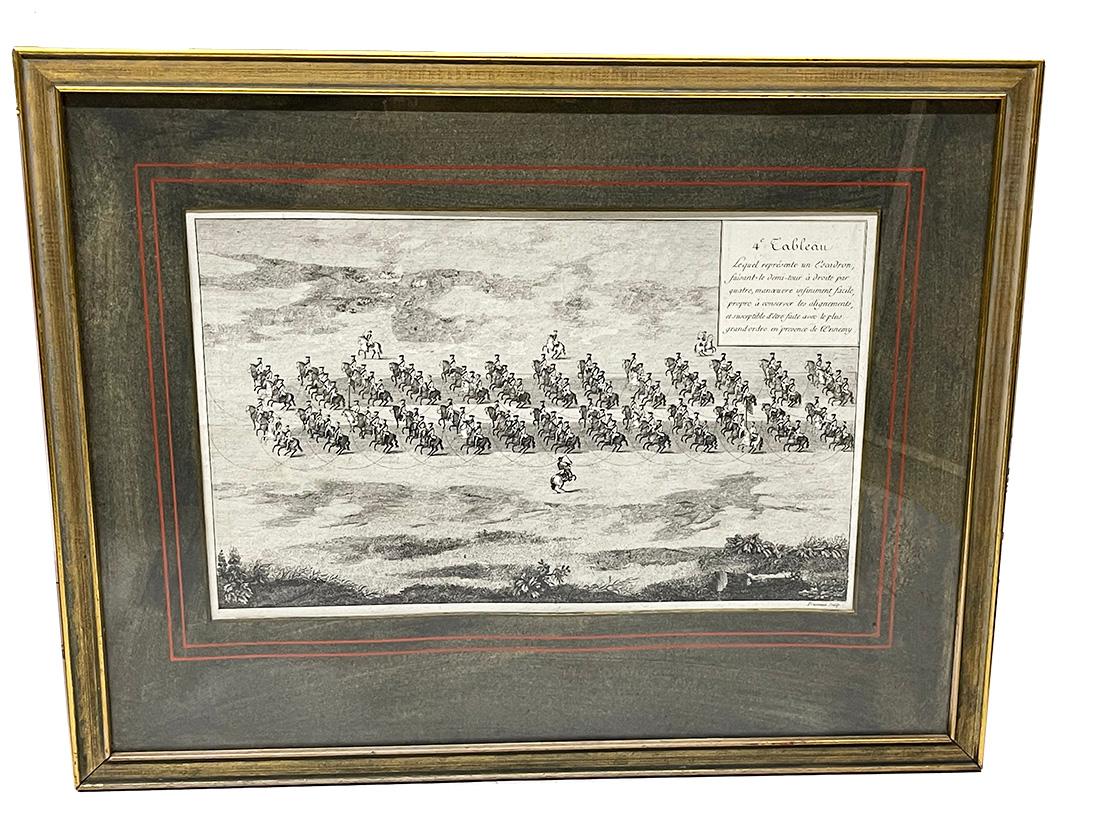 Französische Gravur eines Geschwaders aus dem 18. Jahrhundert von Blarenberghe (18. Jahrhundert und früher) im Angebot