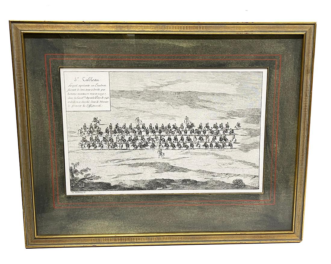 Französische Gravur eines Geschwaders aus dem 18. Jahrhundert von Blarenberghe im Angebot 1