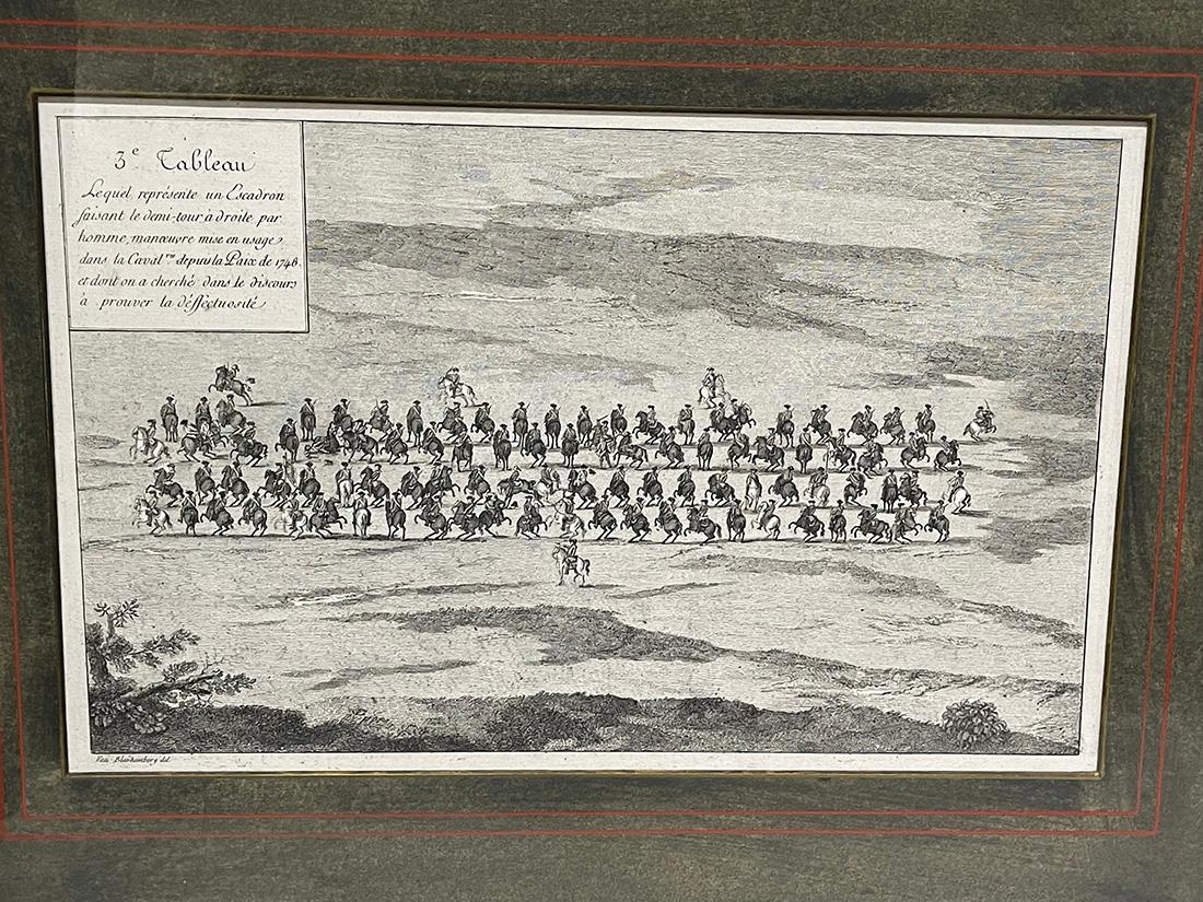 Französische Gravur eines Geschwaders aus dem 18. Jahrhundert von Blarenberghe im Angebot 2