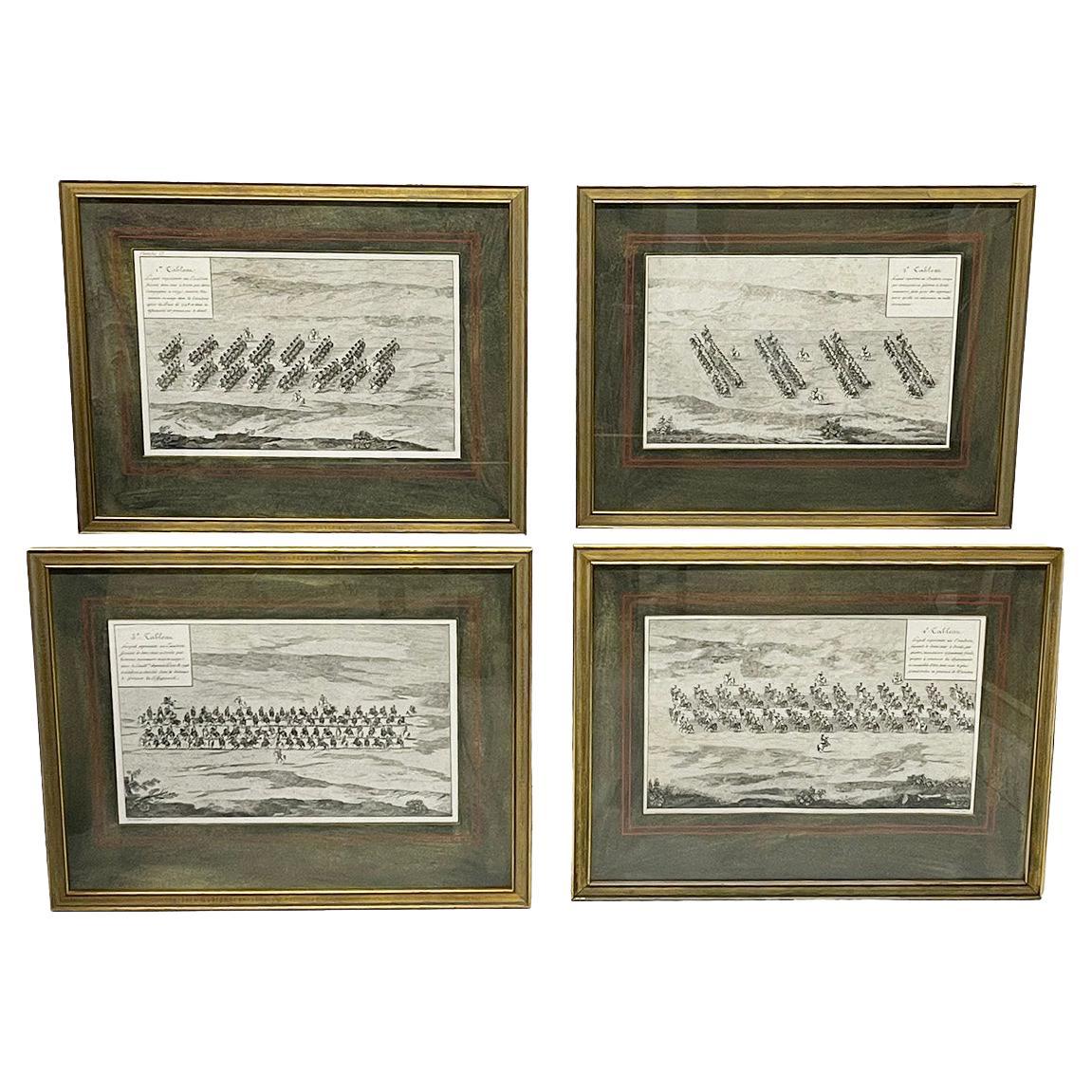 Französische Gravur eines Geschwaders aus dem 18. Jahrhundert von Blarenberghe im Angebot