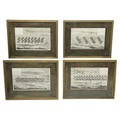 18th Century French engraving of a squadron by Blarenberghe