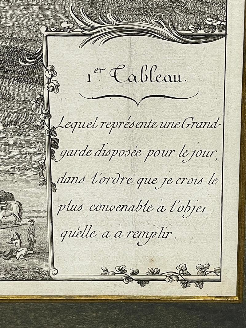 18th Century French engraving represents a Grand Guard by Blarenberghe For Sale 3