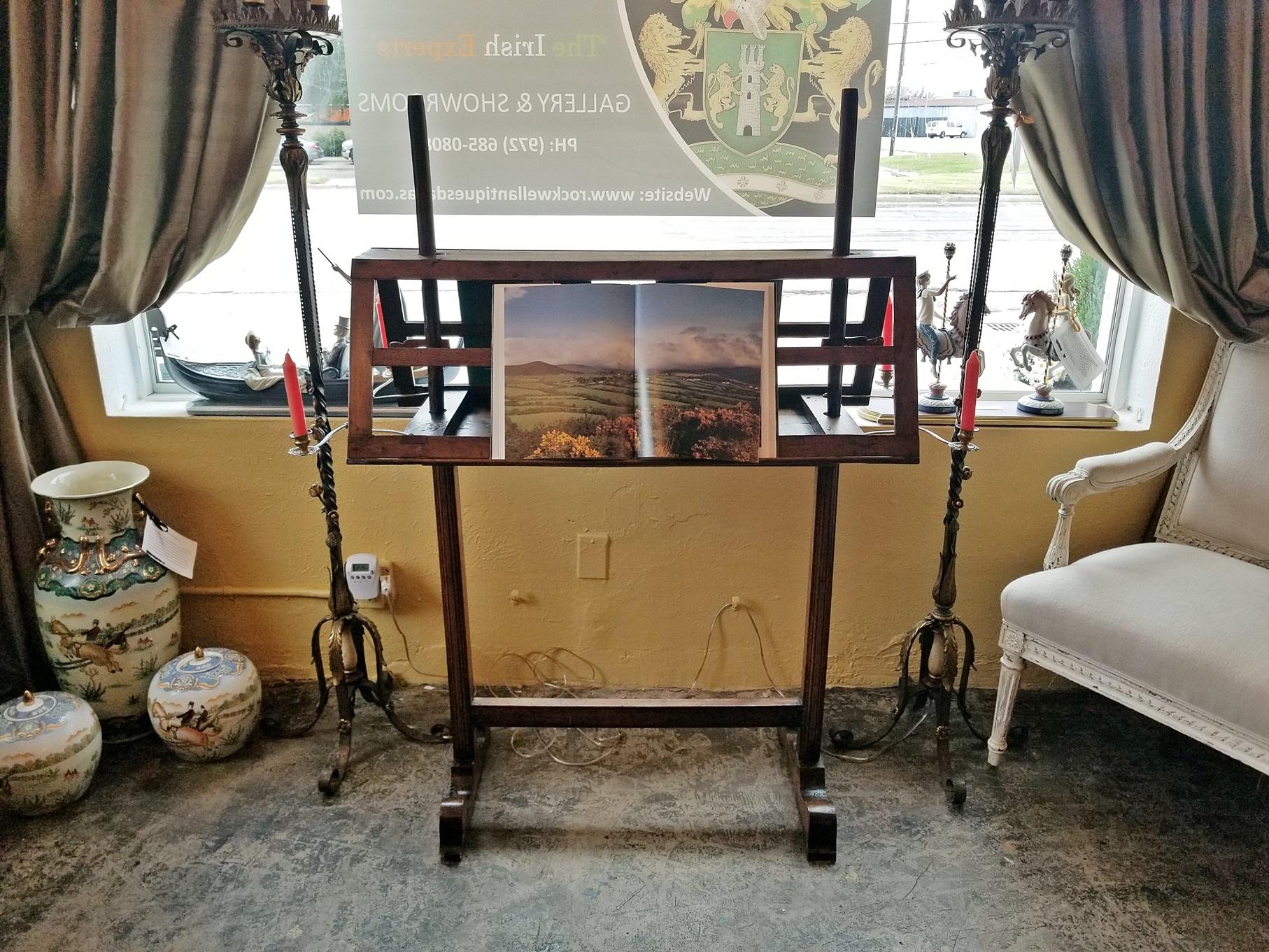 PRESENTING A BEAUTIFUL and EXTREMELY RARE 18C French Country Large Walnut Duet/Quartet Stand, circa 1760.

Lovely proportions and beautifully carved.

Perfect for a home study, library or den or simply any home of elegance!

Can also be used a a