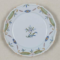 18th Century French Faience Plate