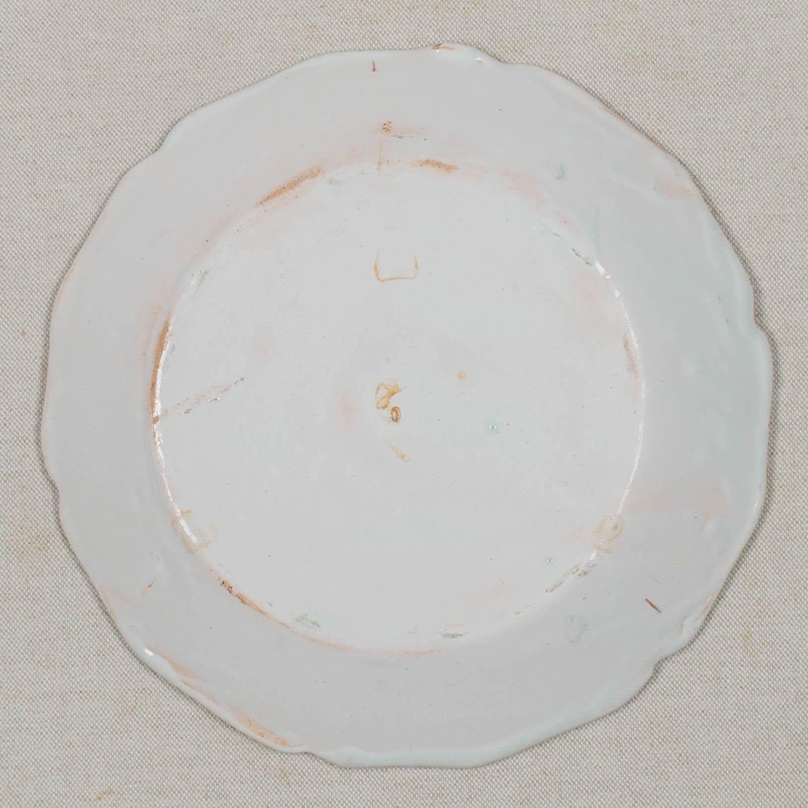 French Provincial 18th Century French Faience Plate For Sale