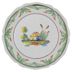 18th Century French Faience Plate
