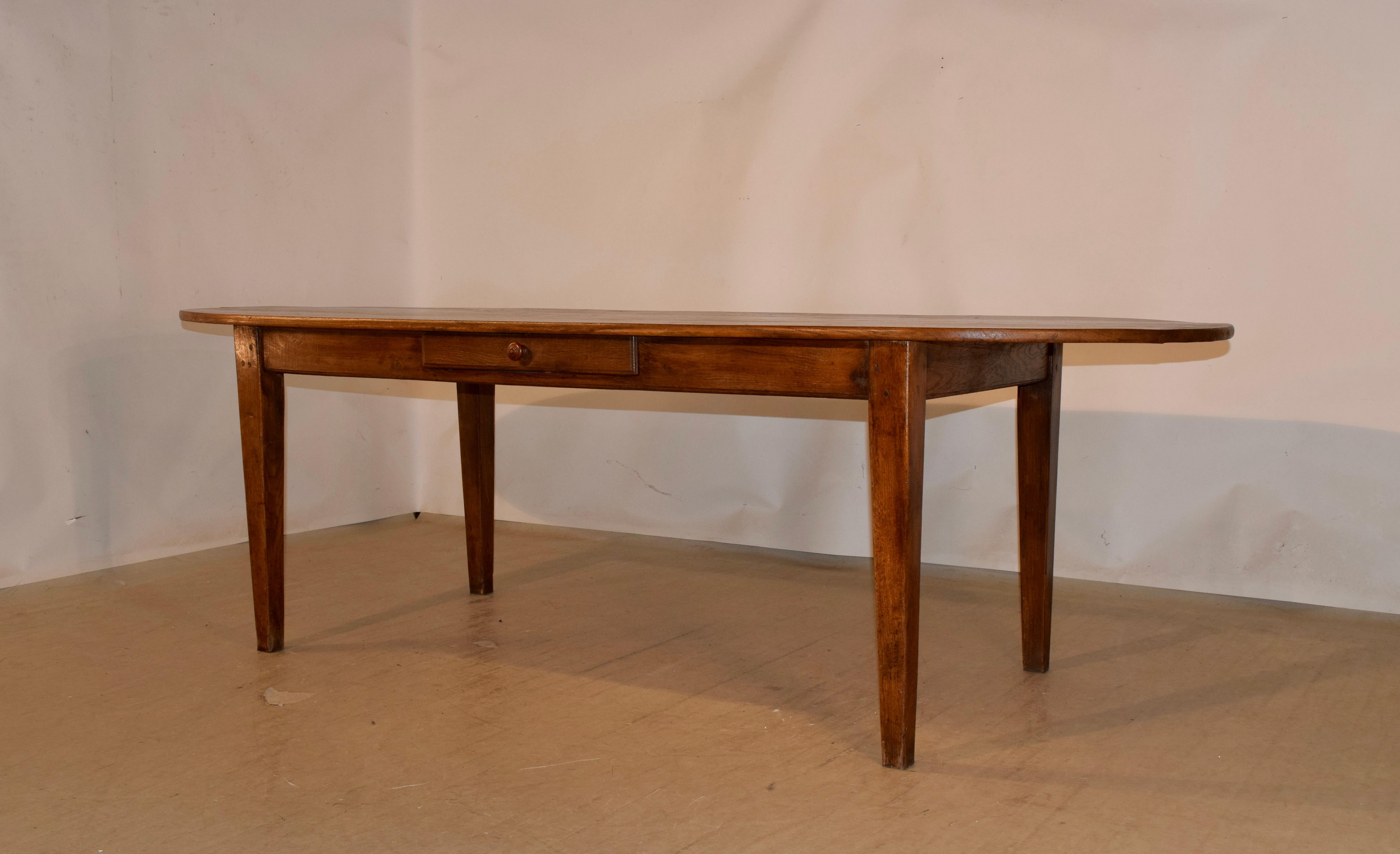 Chestnut 18th Century French Farm Table For Sale