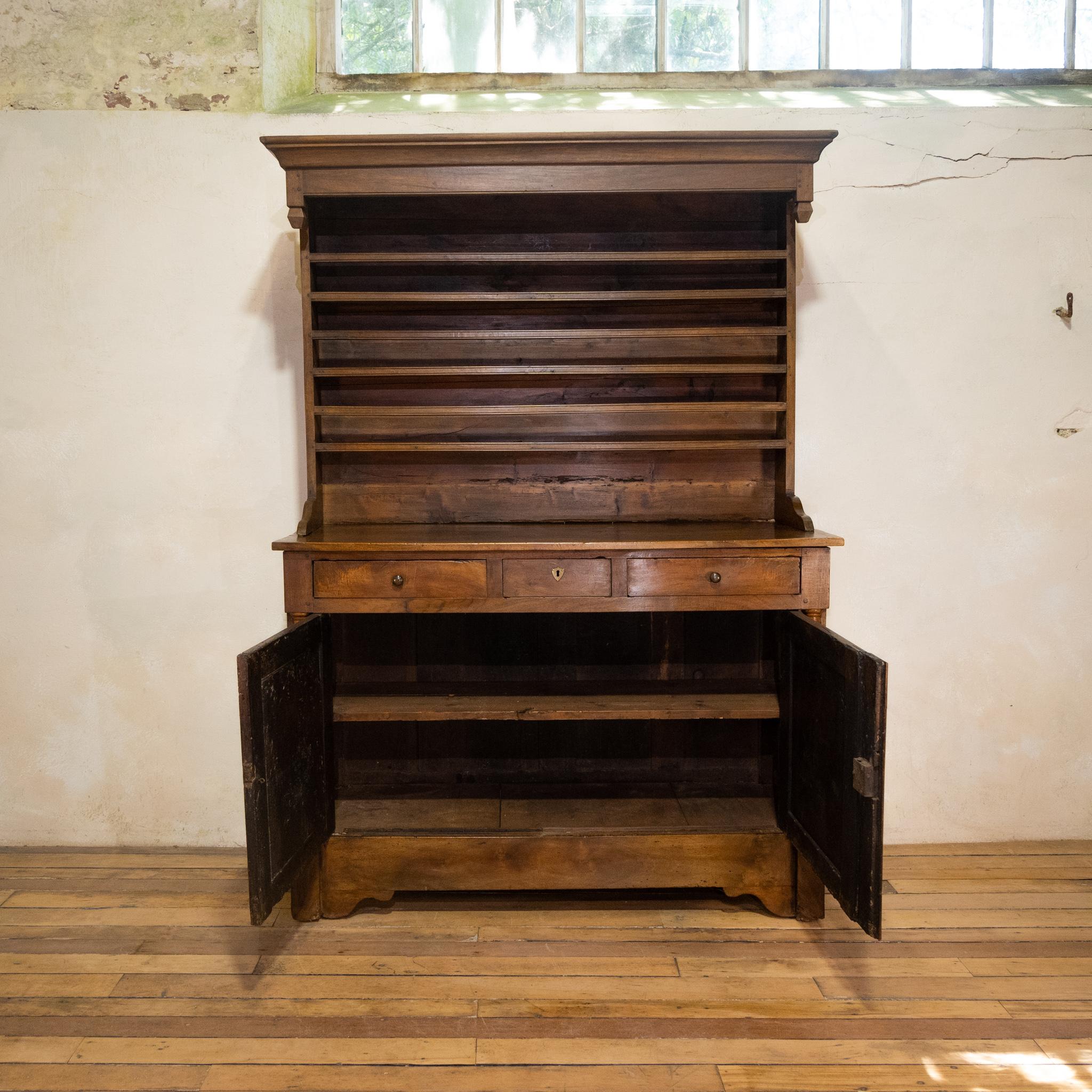 A Superb 18th Century French Empire Walnut Dresser For Sale 8