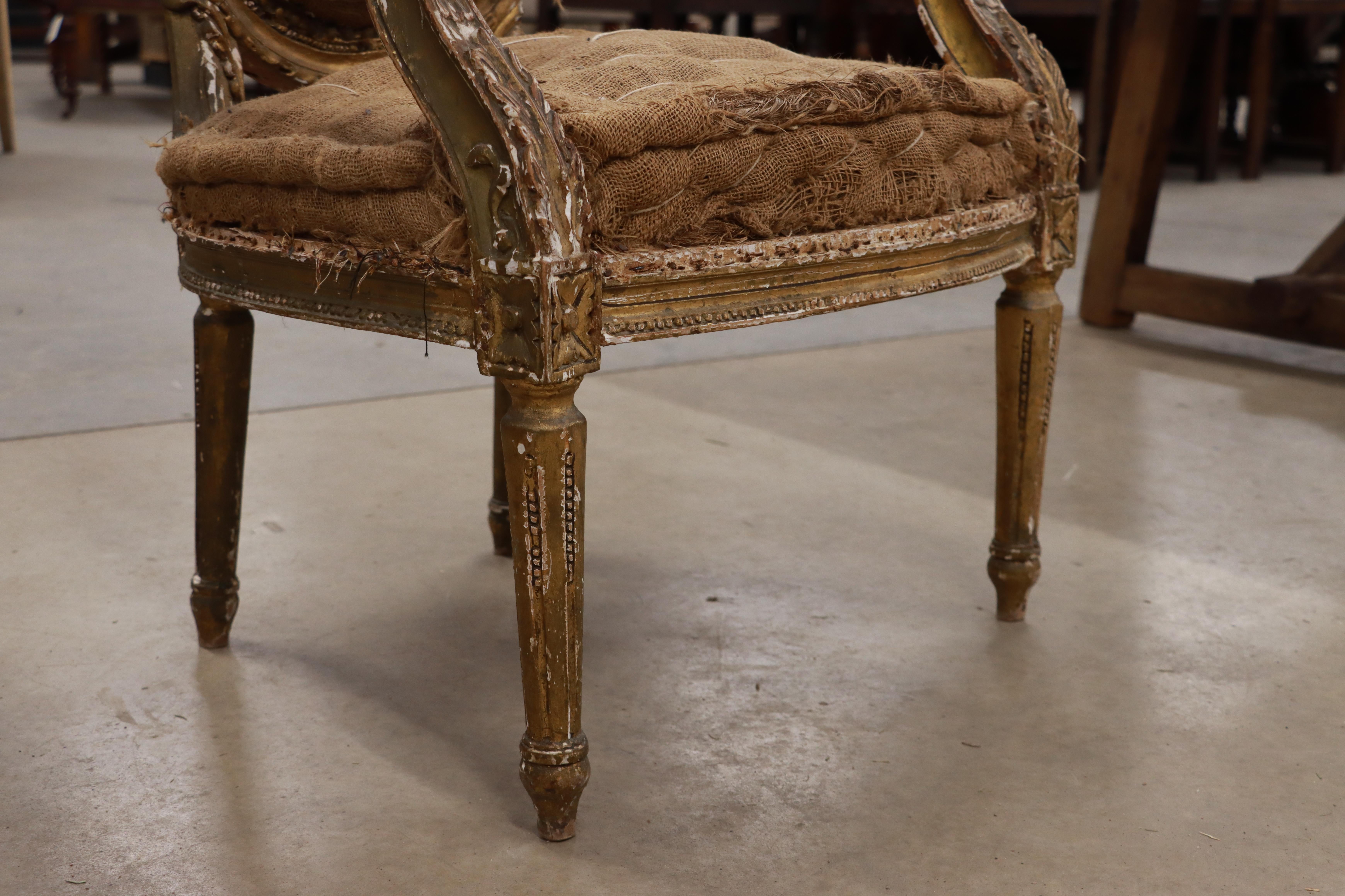 18th Century French Fauteuil Chair For Sale 1