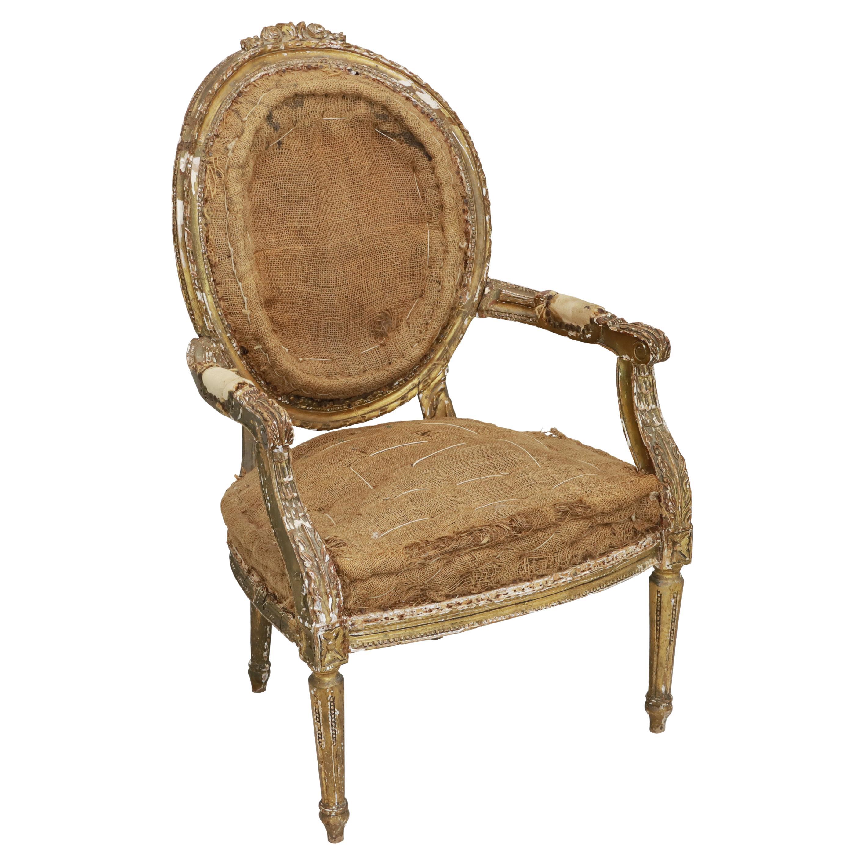 Französischer Fauteuil-Stuhl aus dem 18.