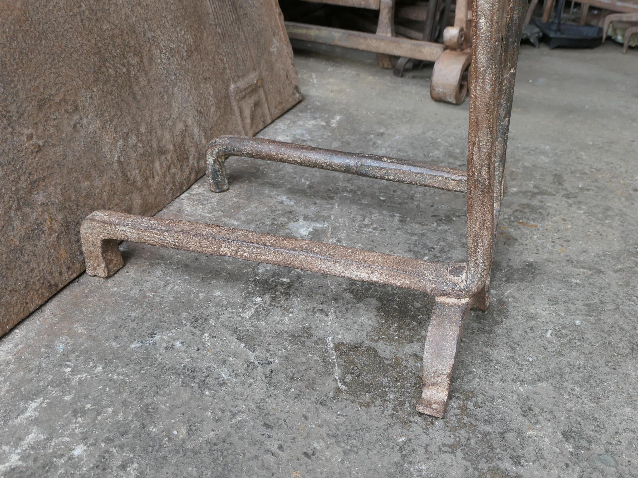 18th Century French Fire Andirons, Gothic Style For Sale 6