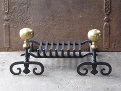 18th Century French Fire Grate, Fireplace Grate