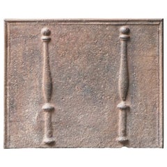 Antique 18th Century French Fireback with Pillars of Hercules