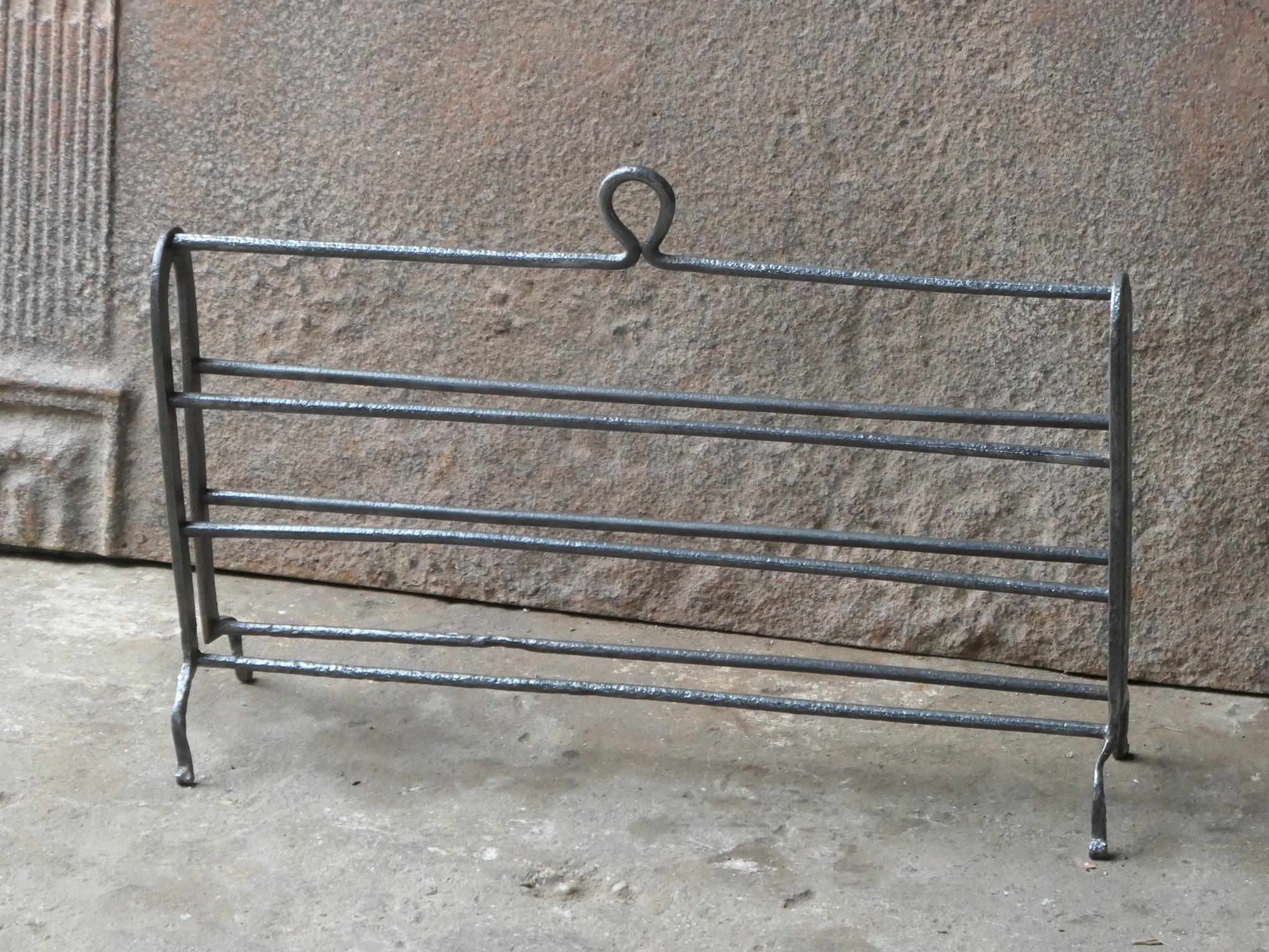 Forged 18th Century French Fireplace Toaster for Potatoes For Sale
