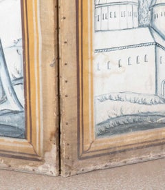 Paravento francese a cinque pannelli del XVIII secolo