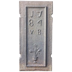 18th Century French 
Flower Basket
 Fireback