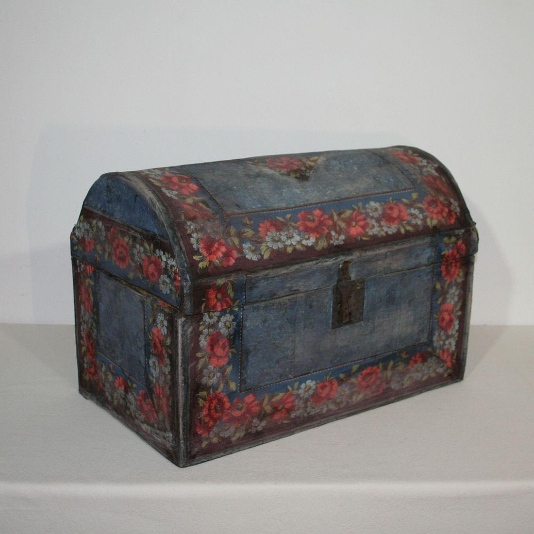 18th Century and Earlier 18th Century French Folk Art Wedding Box
