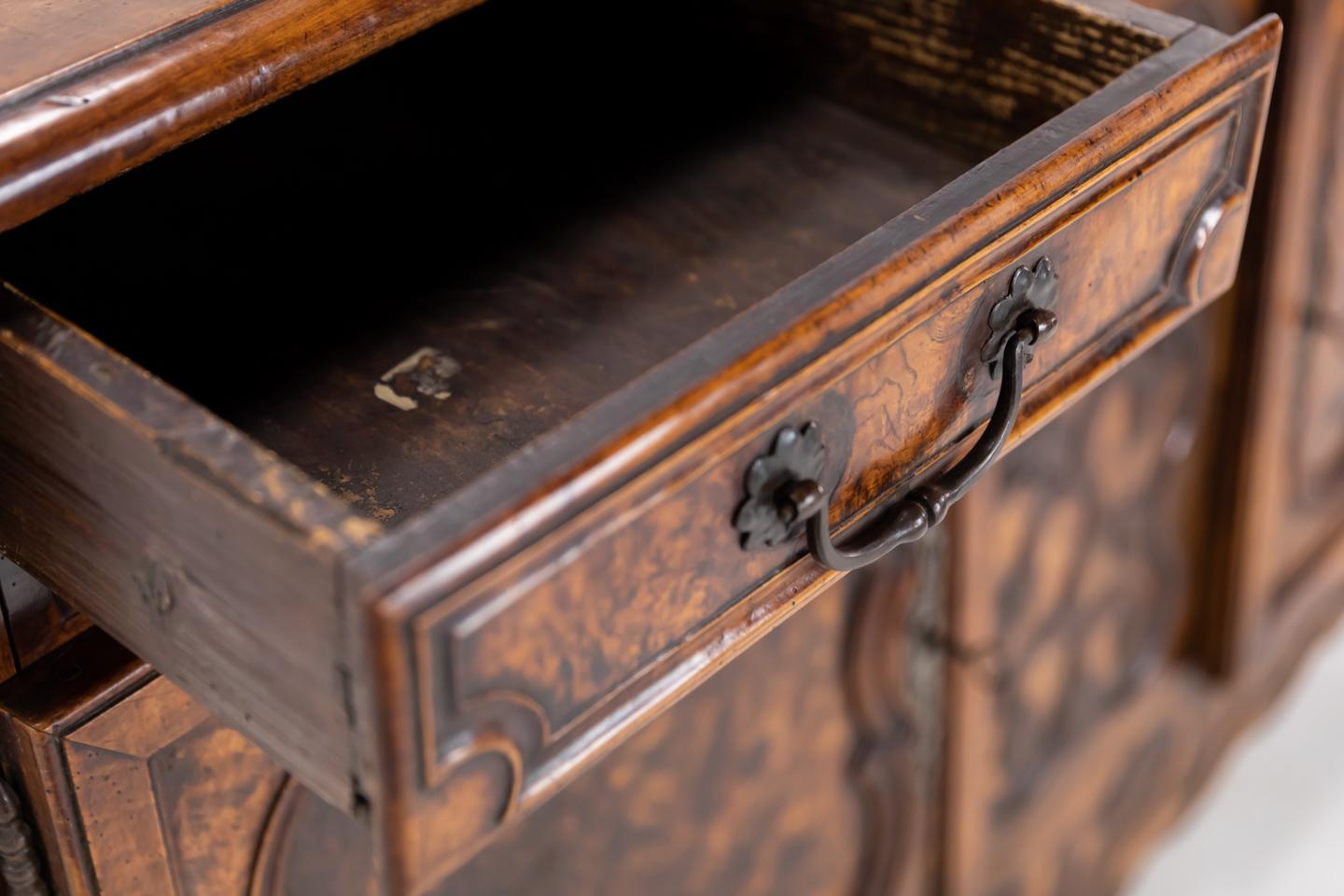 18th Century French Fruitwood and Burr Ash Buffet 5