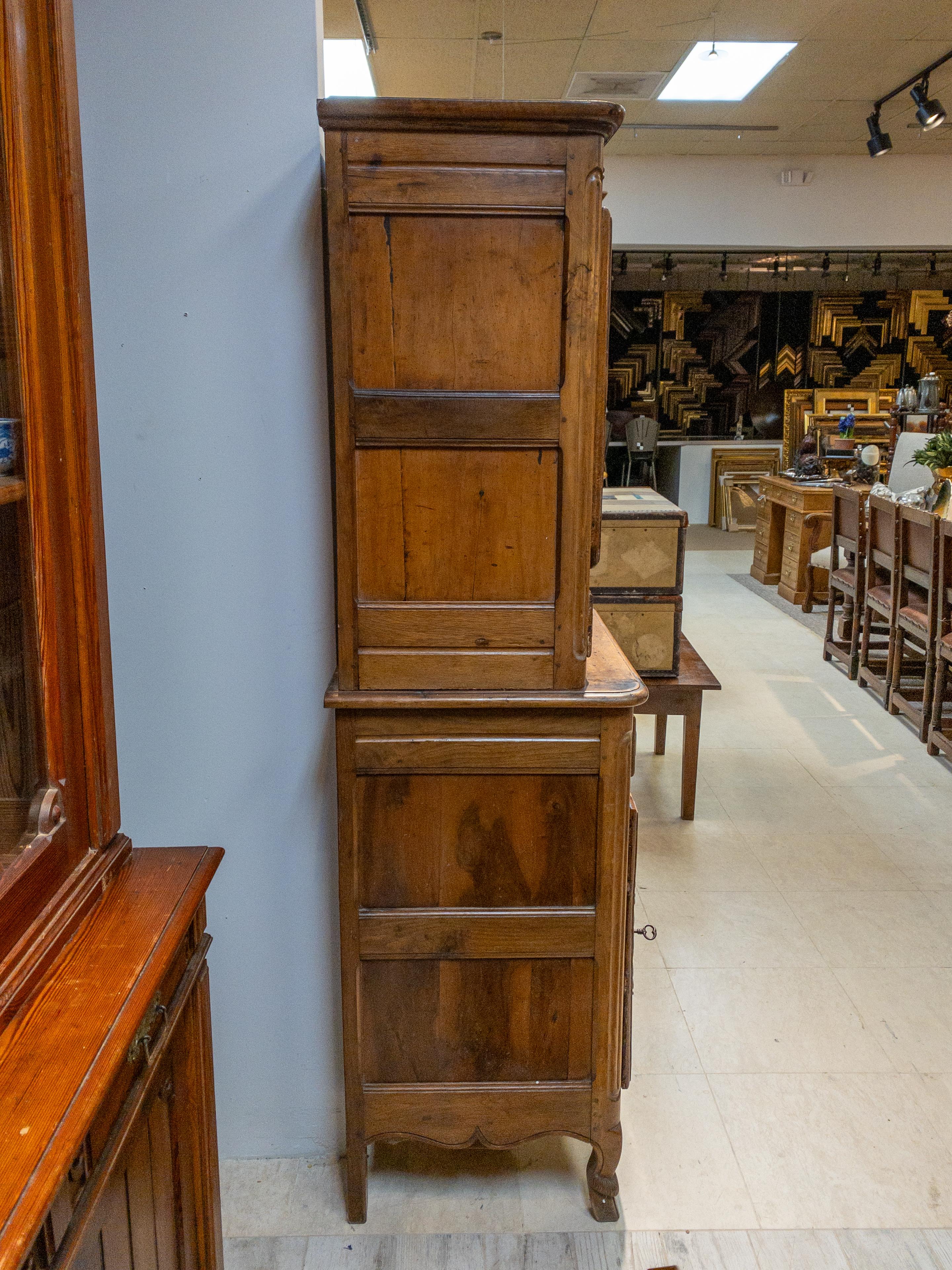 18th Century French Fruitwood Cabinet For Sale 3