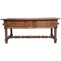 18th Century French Fruitwood Serving Table