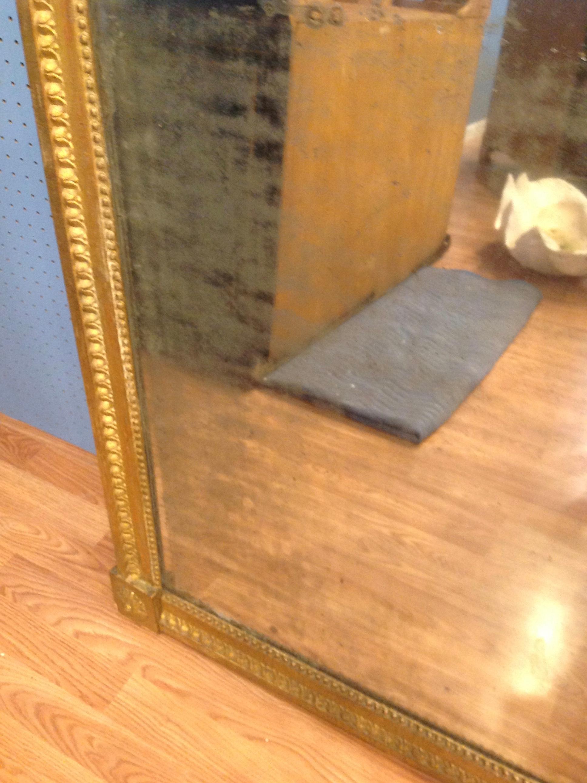 18TH Century French Gilt Wood Mirror  1