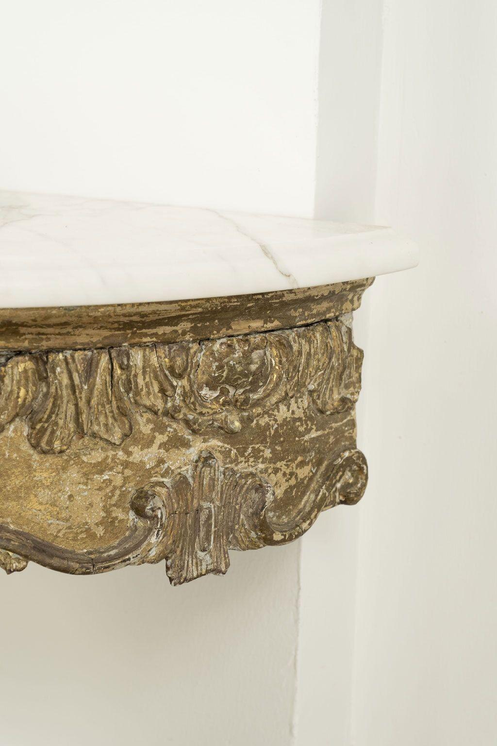 18th Century French Giltwood Console For Sale 2