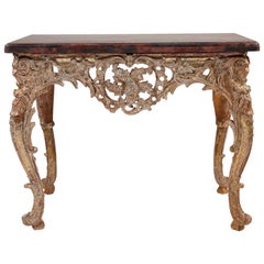 18th Century French Giltwood Console Table