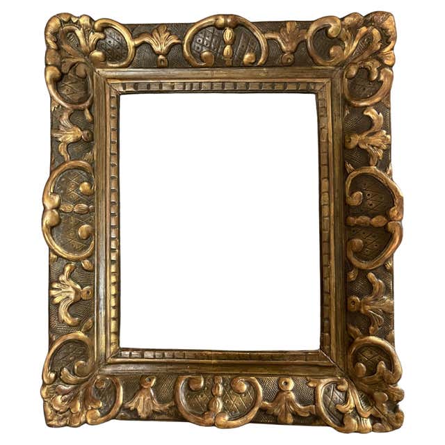 French Rococo Bronze Picture Frame, Ornate Desktop Easel, Circa 1929 ...