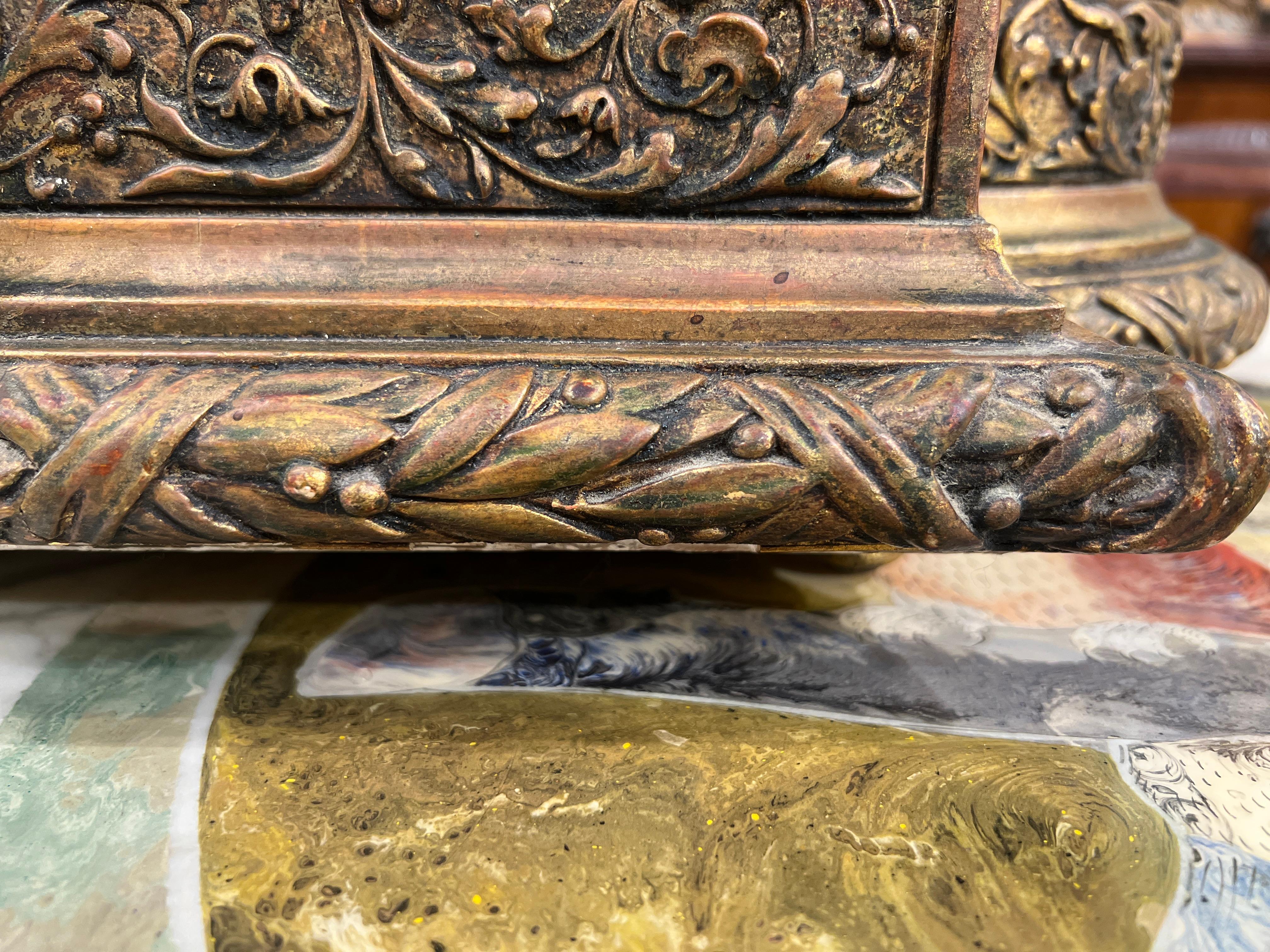 Louis XVI Jardinière de cour en bois doré du XVIIIe siècle, sur pieds, double doublure d'origine en vente