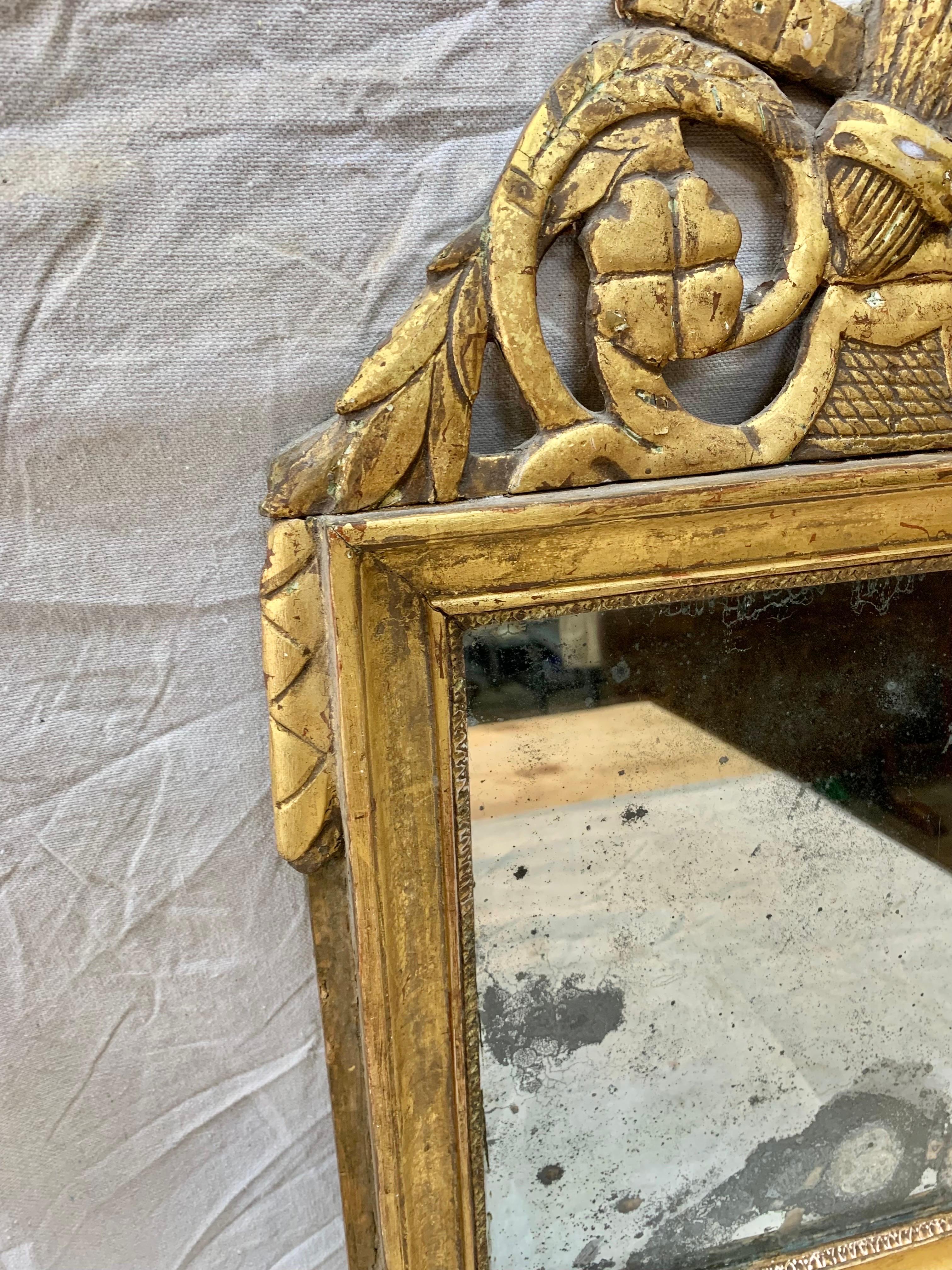 18th Century French Giltwood Wall Mirror 3